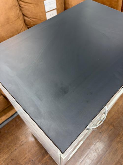 bizdoris レンジ台 MK1214 ホワイト×ブラック ノエル