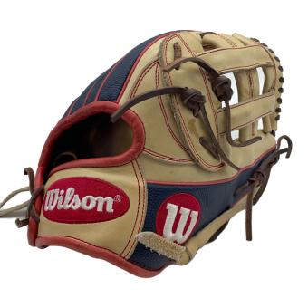 Wilson (ウィルソン) 軟式グローブ ベージュ×ネイビー