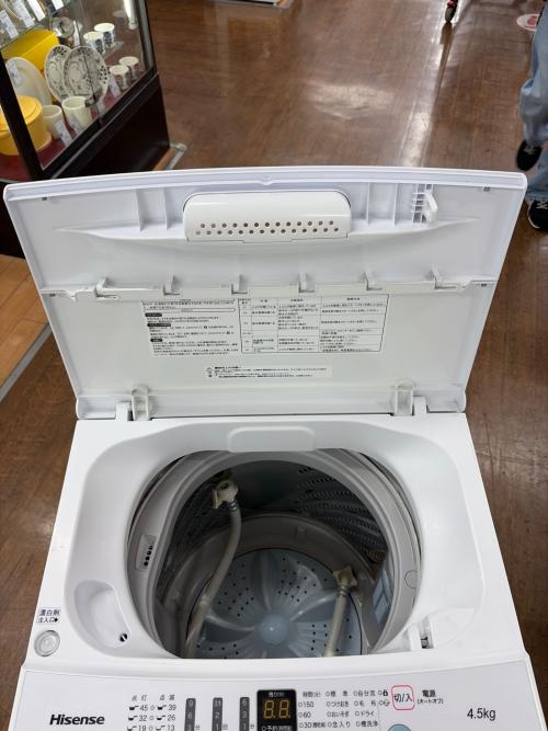 Hisense (ハイセンス) 全自動洗濯機 HW-T45D 2021年製 4.5kg