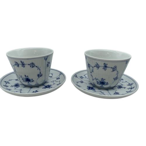 ROYAL COPENHAGEN (ロイヤル・コペンハーゲン) カップ&ソーサー ブルーフルーテッドプレイン