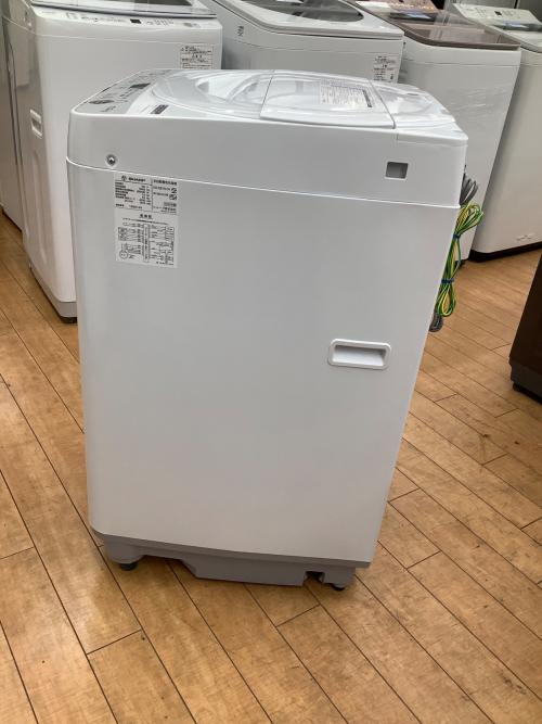● 美品 女性オーナー シャープ 洗濯機 ES-GE7G-W 7/3kg SHARP (シャープ) 全自動洗濯機 ES-GE7G-W 2023年製 377｜トレファクONLINE