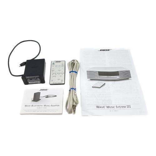 BOSE (ボーズ) オーディオプレーヤー WAVE MUSIC SYSTEM 3 ヤケ有 ミュージックアダプタ付き