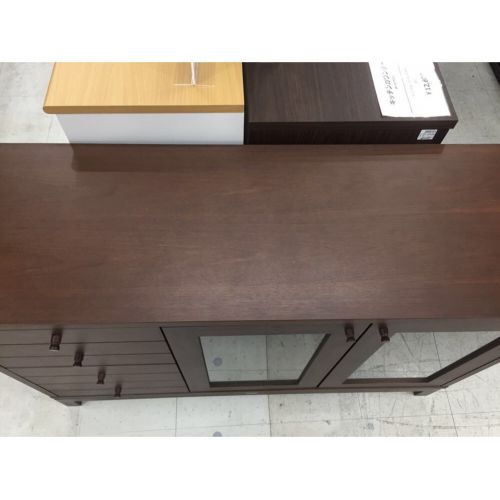 oliver (オリバー) サイドボード ブラウン 2枚扉