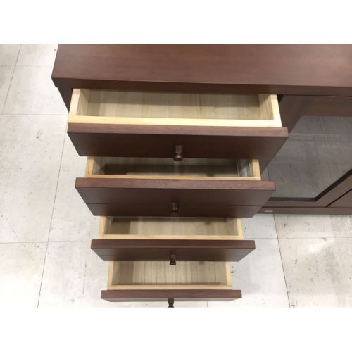 oliver (オリバー) サイドボード ブラウン 2枚扉