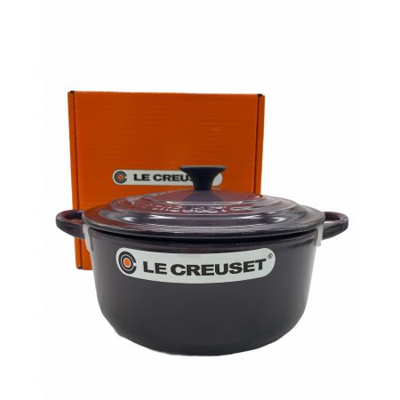LE CREUSET (ルクルーゼ) 両手鍋 カシス（限定色） ココットロンド 20cm