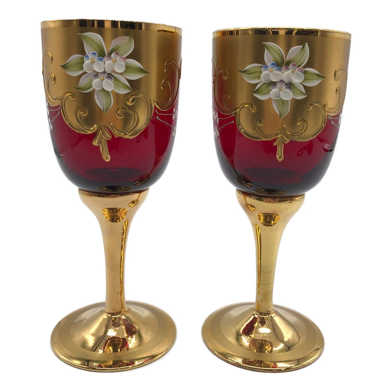 ヴェネツィアンガラス ムラーノガラス ワイングラス ロックグラス
