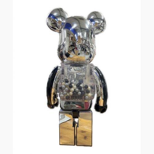 MEDICOM TOY フィギュア 千秋 350個限定 ブラック×シルバー @ BEAR BRICK 1000% MY FIRST BE@R BRICK ISETAN SHINJUKU INTERNATIONAL CREATOR 1周年記念