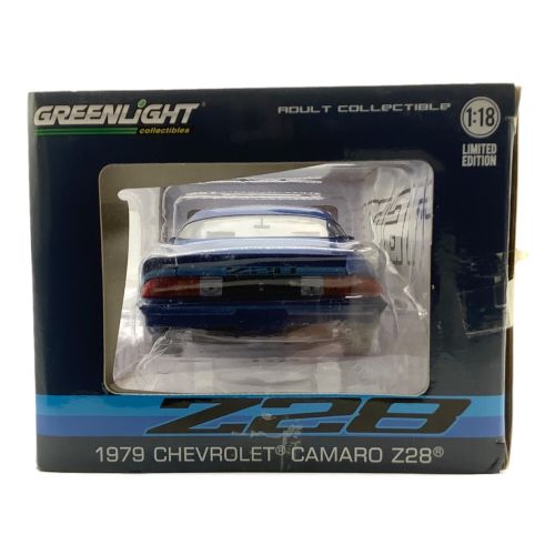 GREENLIGHT (グリーンライト) ダイキャストカー 1/18 ブルー 1979 CHEVROLET CAMARO Z28