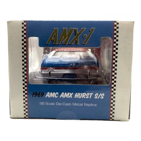 AUTOWORLD ダイキャストカー 1/18 レッド ホワイト 1969 AMC AMX HURST S/S