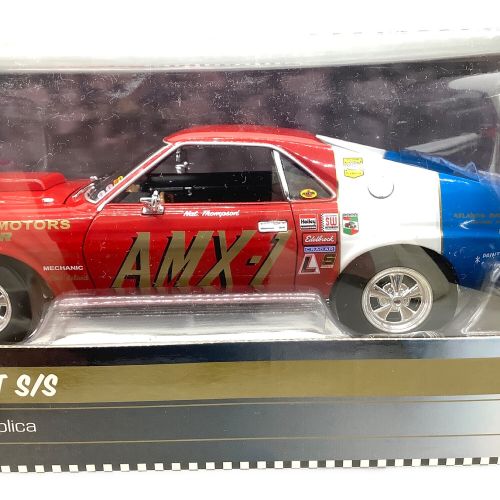 AUTOWORLD ダイキャストカー 1/18 レッド ホワイト 1969 AMC AMX HURST S/S