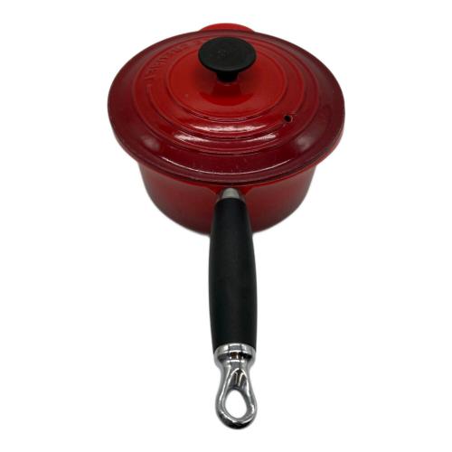 LE CREUSET (ルクルーゼ) 片手ソースパン レッド フェノールハンドル 18cm
