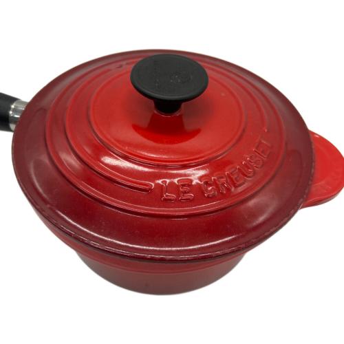 LE CREUSET (ルクルーゼ) 片手ソースパン レッド フェノールハンドル 18cm