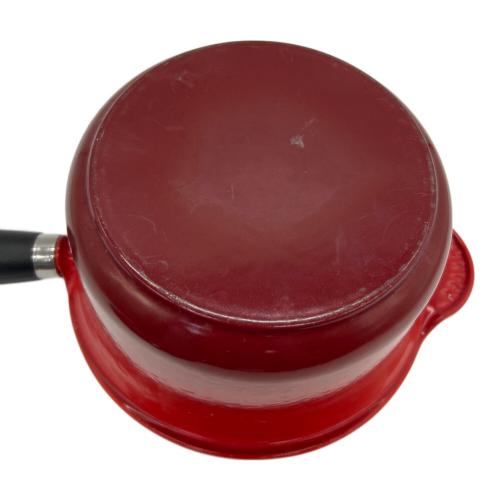 LE CREUSET (ルクルーゼ) 片手ソースパン レッド フェノールハンドル 18cm