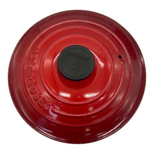 LE CREUSET (ルクルーゼ) 片手ソースパン レッド フェノールハンドル 18cm