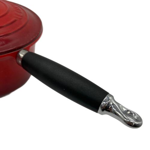LE CREUSET (ルクルーゼ) 片手ソースパン レッド フェノールハンドル 18cm