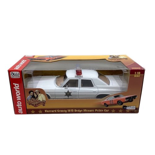 Auto world モデルカー The Dukes of Hazzard 1975 Dodge Monaco Hazzard County Sheriff inspired by The Dukes of Hazzard 1/18