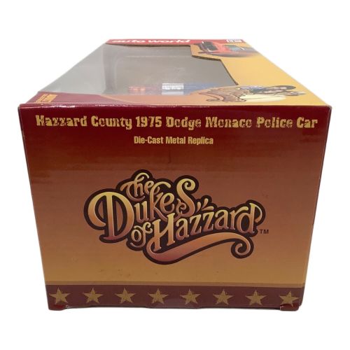 Auto world モデルカー The Dukes of Hazzard 1975 Dodge Monaco Hazzard County Sheriff inspired by The Dukes of Hazzard 1/18