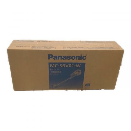 Panasonic (パナソニック) スティッククリーナー サイクロン式 モーターヘッド コードレス(充電式) MC-SBV01-W 2021年発売モデル 程度S(未使用品) ◎ 未使用品
