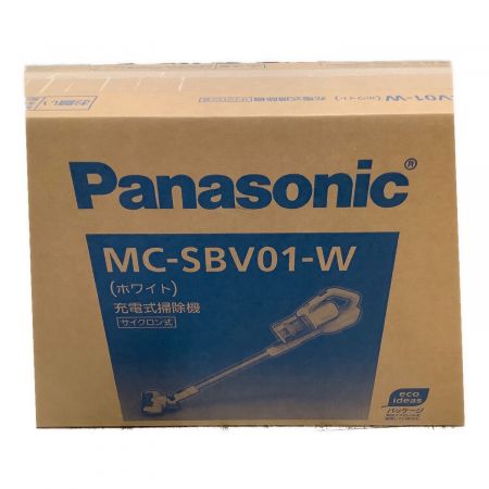 Panasonic (パナソニック) スティッククリーナー サイクロン式 モーターヘッド コードレス(充電式) MC-SBV01-W 2021年発売モデル 程度S(未使用品) ◎ 未使用品