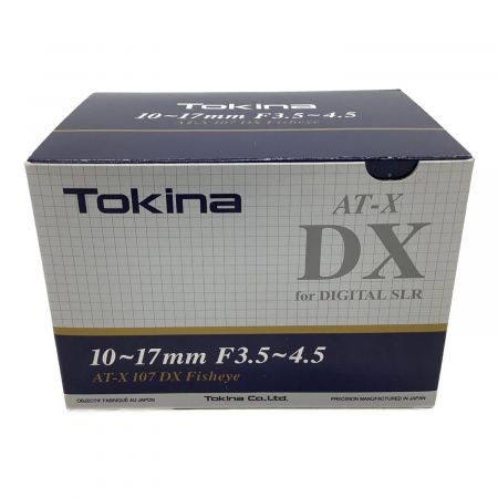 Tokina (トキナー) ズームレンズ AT-X 107 DX Fish Eye キヤノン用(10mm-17mm) - 未使用品