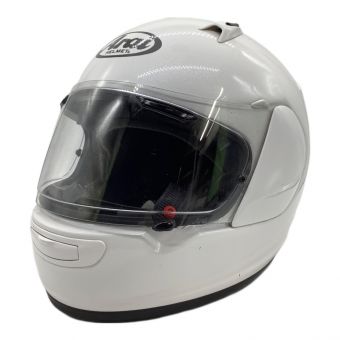 Arai (アライ) バイク用ヘルメット M/Lサイズ ホワイト・SNELL Quantum-J/キズ・内部ヨゴレ有 PSCマーク(バイク用ヘルメット)有