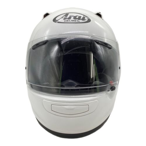 Arai (アライ) バイク用ヘルメット M/Lサイズ ホワイト・SNELL Quantum-J/キズ・内部ヨゴレ有 PSCマーク(バイク用ヘルメット)有