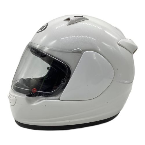 Arai (アライ) バイク用ヘルメット M/Lサイズ ホワイト・SNELL Quantum-J/キズ・内部ヨゴレ有 PSCマーク(バイク用ヘルメット)有