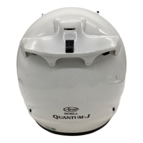 Arai (アライ) バイク用ヘルメット M/Lサイズ ホワイト・SNELL Quantum-J/キズ・内部ヨゴレ有 PSCマーク(バイク用ヘルメット)有