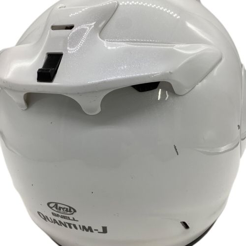 Arai (アライ) バイク用ヘルメット M/Lサイズ ホワイト・SNELL Quantum-J/キズ・内部ヨゴレ有 PSCマーク(バイク用ヘルメット)有