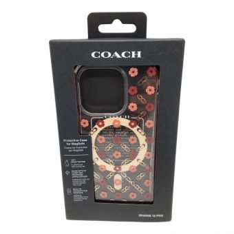 COACH (コーチ) スマホケース Protective Case for MagSafe for iPhone 15 Pro [ Tea Rose ] CH052538 未使用品