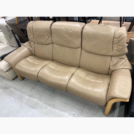 Ekornes (エコーネス) ストレスレスソファー ベージュ 3人掛け 総革 エルドラド｜トレファクONLINE