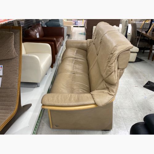 Ekornes (エコーネス) ストレスレスソファー ベージュ 139 3人掛け 総革 エルドラド