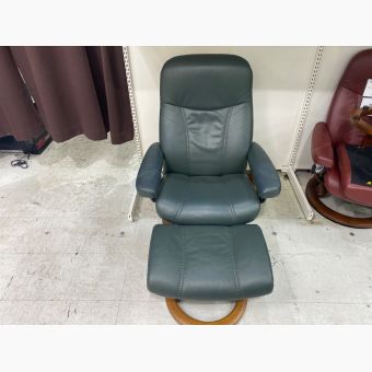 Ekornes (エコーネス) ストレスレスチェア グリーン オットマン付