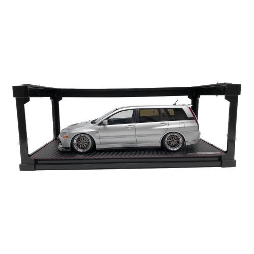 Mitsubishi Lancer Evolution Wagon (CT9W) Silver 1/18スケールミニカー With Engine WEB限定モデル ignition model (イグニッションモデル)