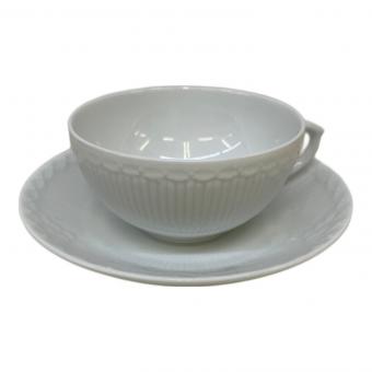 ROYAL COPENHAGEN (ロイヤル・コペンハーゲン) カップ&ソーサー ホワイトフルーテッド・ハーフレース