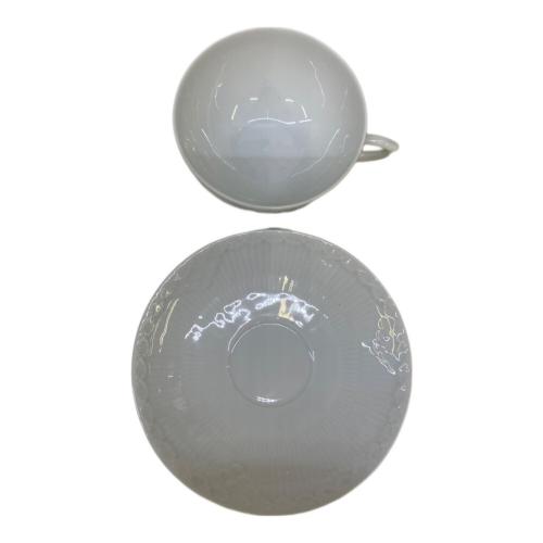 ROYAL COPENHAGEN (ロイヤル・コペンハーゲン) カップ&ソーサー ホワイトフルーテッド・ハーフレース