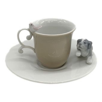 LLADRO (リヤドロ) カップ&ソーサー 犬と小鳥