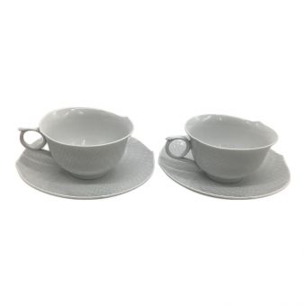 Meissen (マイセン) カップ&ソーサー 波の戯れホワイト 2Pセット