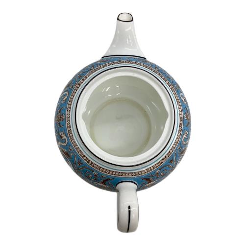 Wedgwood (ウェッジウッド) ティーポット フロレンティーン・ターコイズ