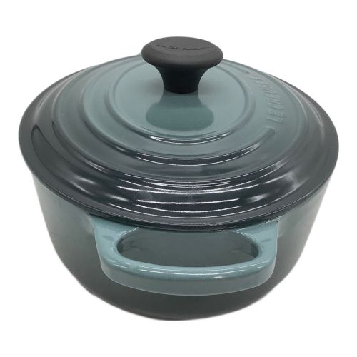 LE CREUSET (ルクルーゼ) 両手鍋 SIZE 27cm グレー キズ有 オーバル