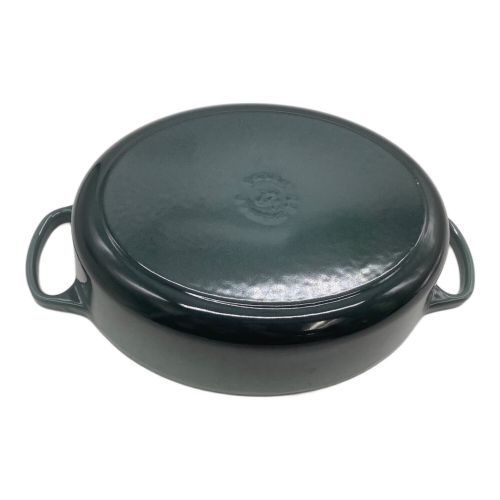 LE CREUSET (ルクルーゼ) 両手鍋 SIZE 27cm グレー キズ有 オーバル