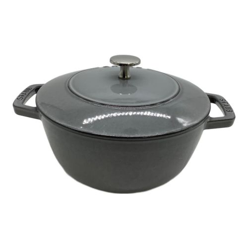 Staub (ストウブ) 両手鍋 グレー 20cm/Wa-NABE 20cm（カンパーニュ）