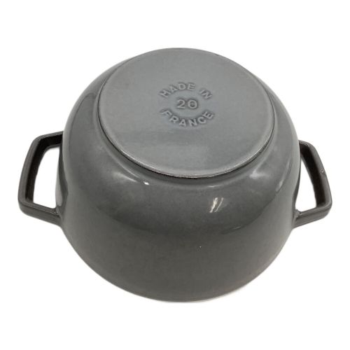 Staub (ストウブ) 両手鍋 グレー 20cm/Wa-NABE 20cm（カンパーニュ）