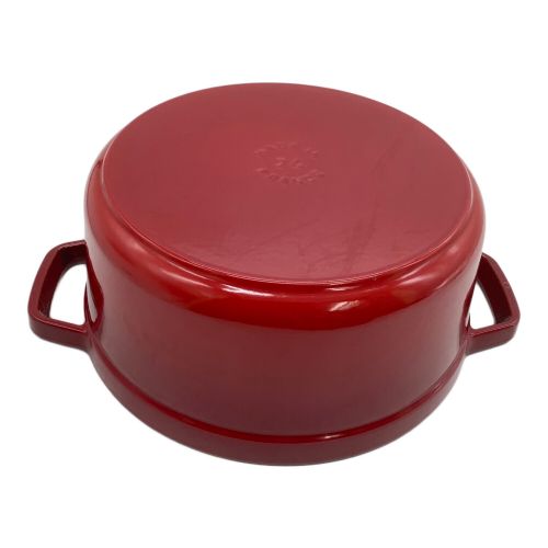 Staub (ストウブ) 両手鍋 レッド 24cm/ピコ・ココット・ラウンド