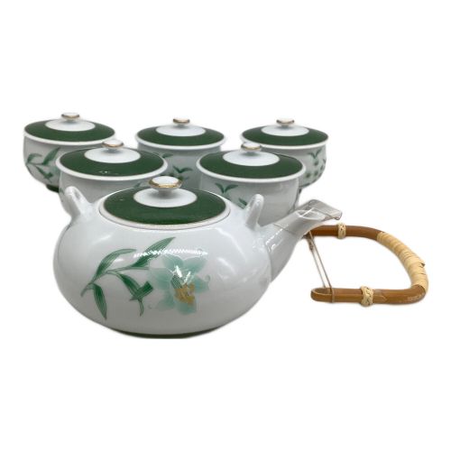 香蘭社 (コウランシャ) 蓋付茶器揃 三姉妹 急須1・湯呑み5セット