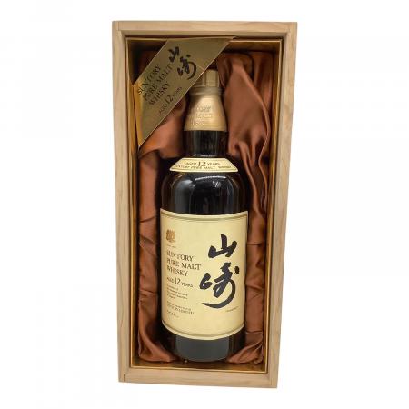 サントリー 山崎 12年 向獅子マーク 旧ボトル ピュアモルト 750ml 箱付
