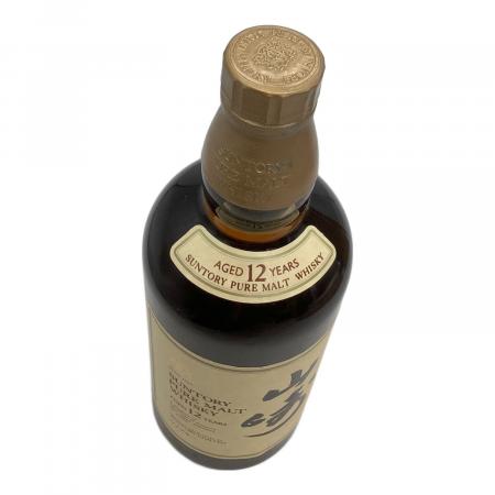 サントリー 山崎 12年 向獅子マーク 旧ボトル ピュアモルト 750ml 箱付