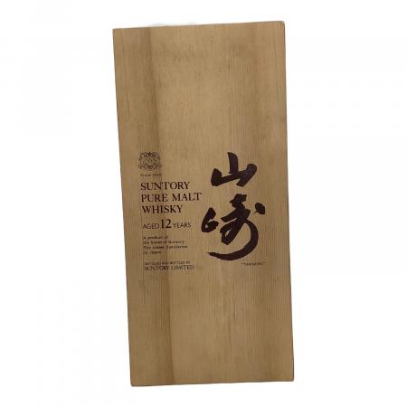 サントリー 山崎 12年 向獅子マーク 旧ボトル ピュアモルト 750ml 箱付