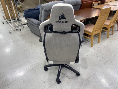 CORSAIR (コルセア) ゲーミングチェア グレー×ホワイト 1人掛け T3 RUSH V2