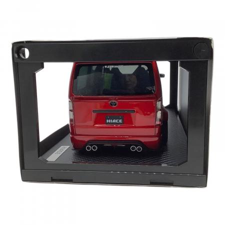 TOYOTA HIACE T・S・D WORKS モデルカー Red Mettalic 1/18スケール